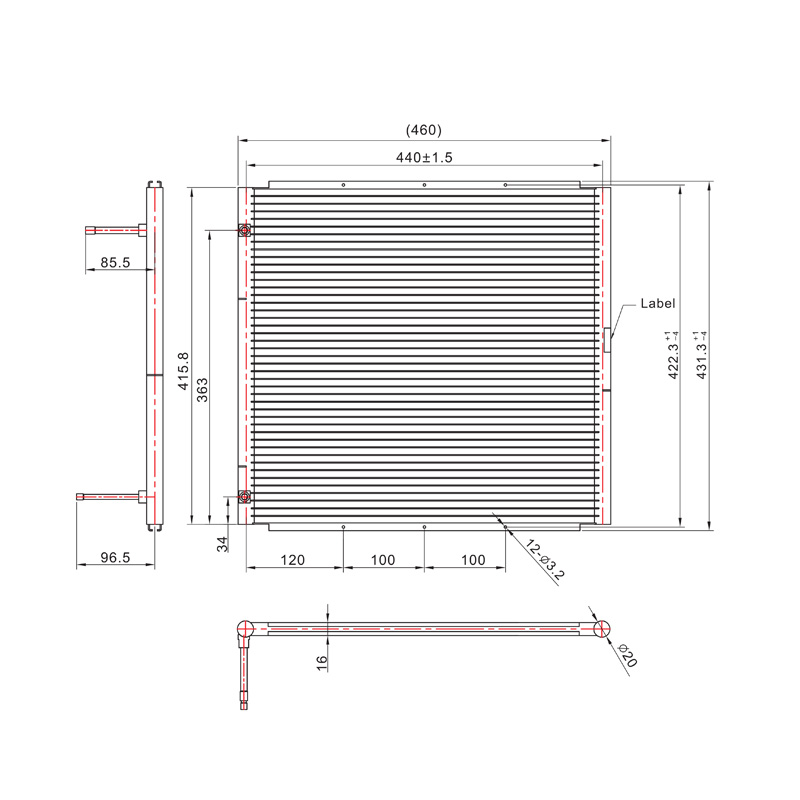 SC-1200 冷凝器盘管微通道热交换器C-1200 SC-1200 冷凝器盘管微通道热交换器C-1200